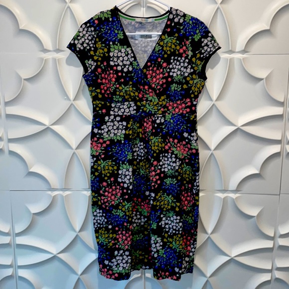 Robe Boden Imprimé Floral - Coton - Taille 12 - Longueur Genoux - Occasion Très Bon état